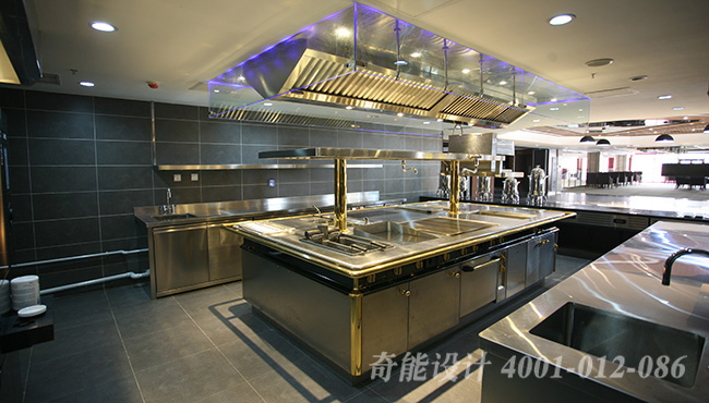 酒店開(kāi)放式廚房